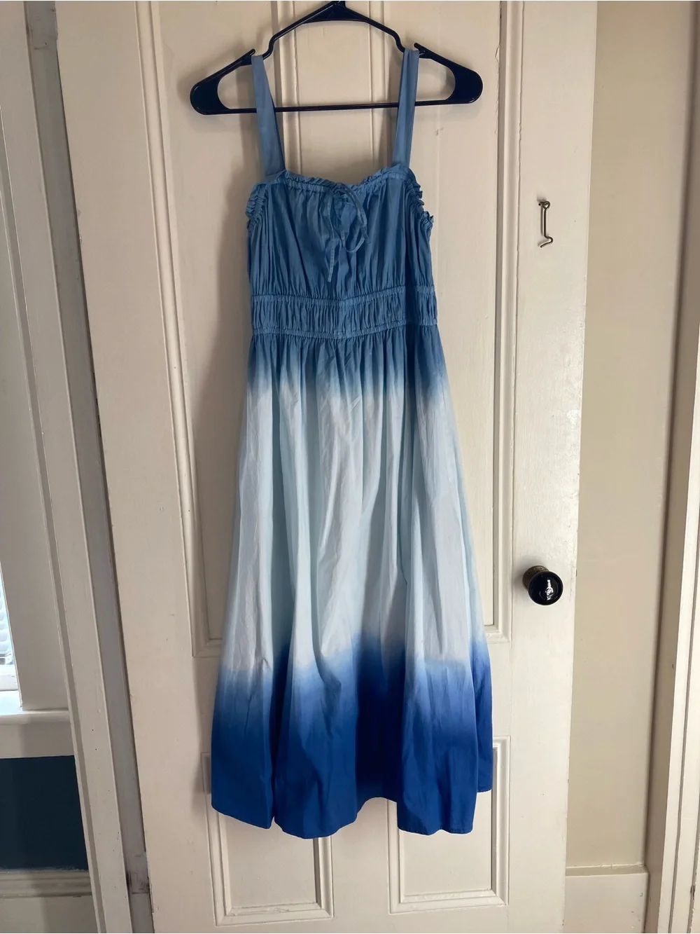 J. Crew Women’s Blue Ombre Sundress with Smocked Bodice